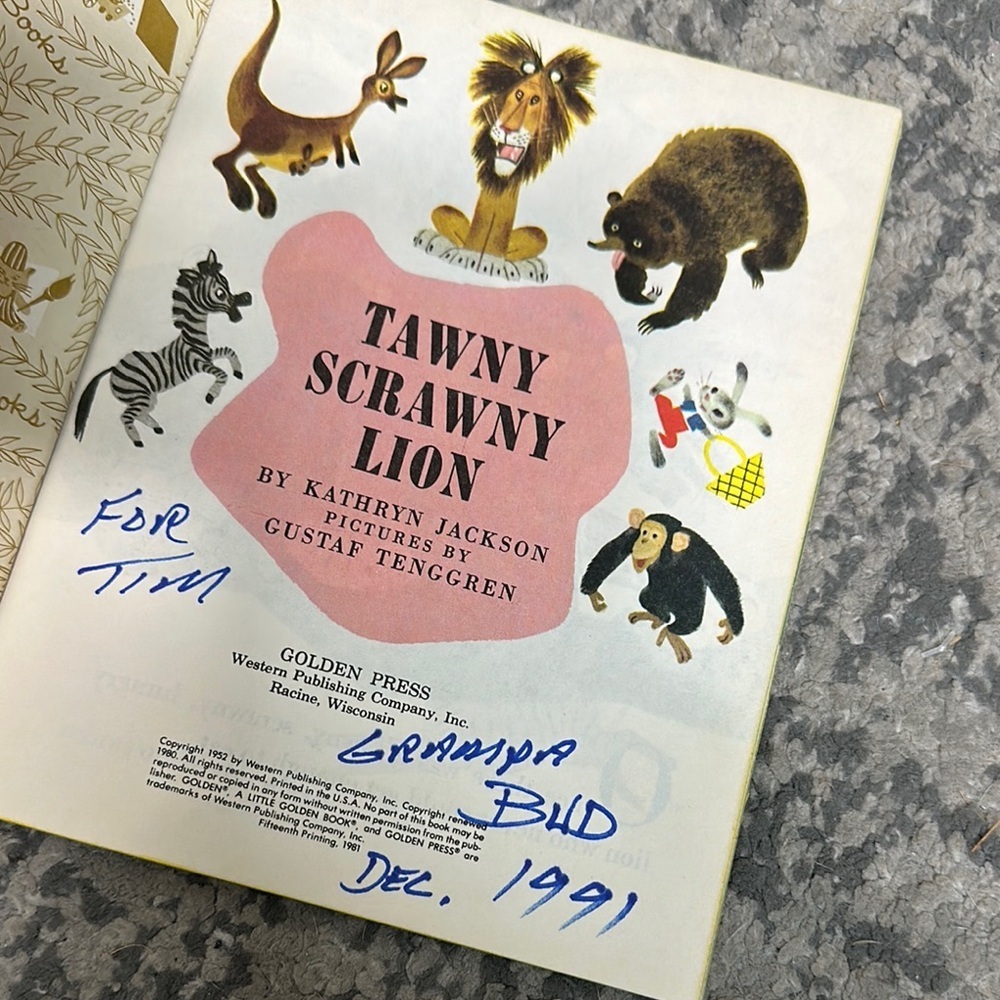 Tawny Scrawny Lion Book - Picture 2 of 2